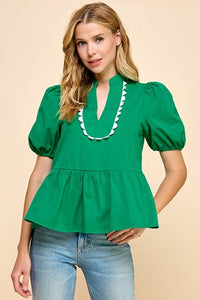 Kelley Ann Peplum Top