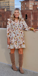 Camille Fall Floral Dress