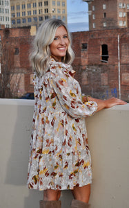 Camille Fall Floral Dress