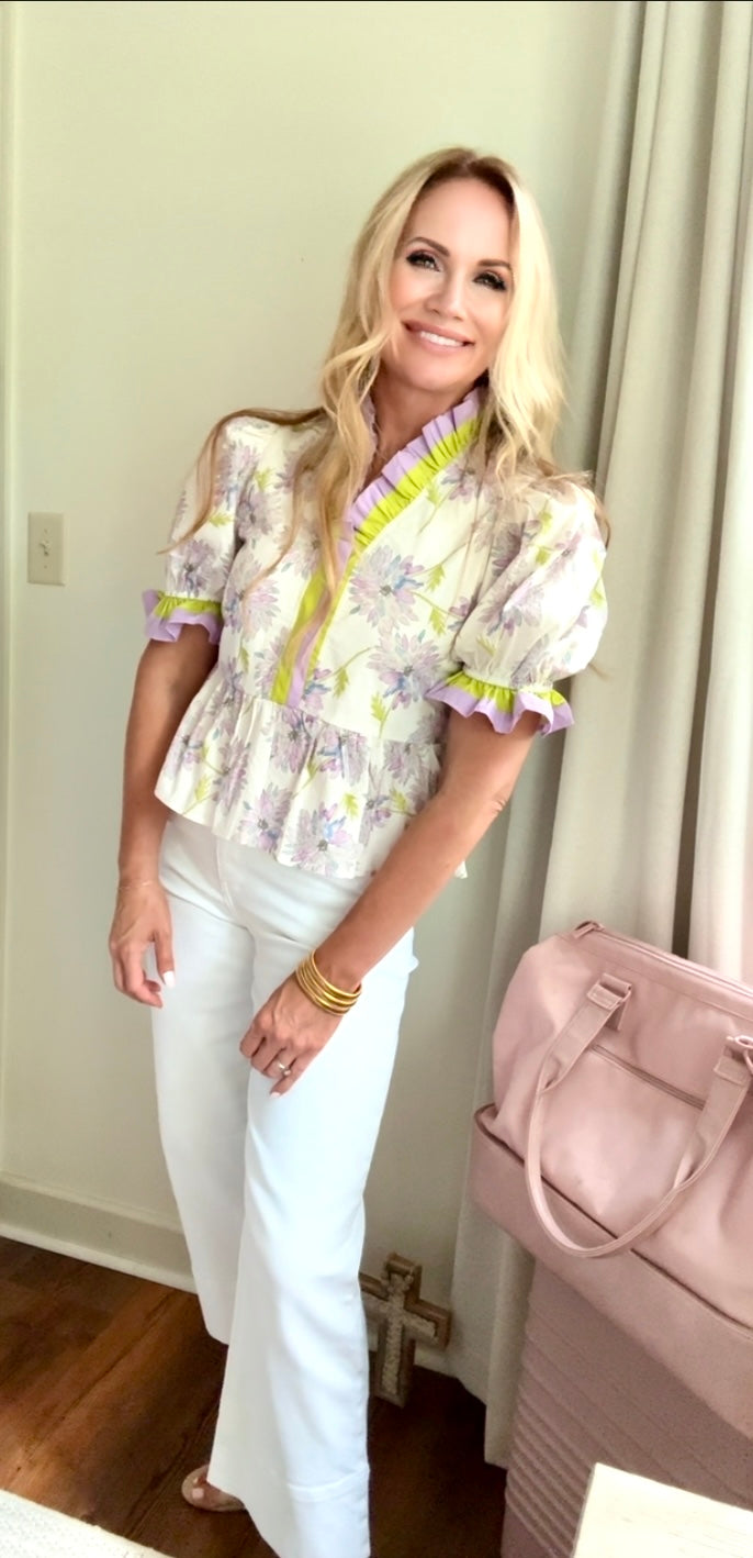 Lilac & Lime Top
