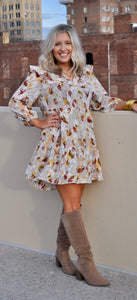 Camille Fall Floral Dress