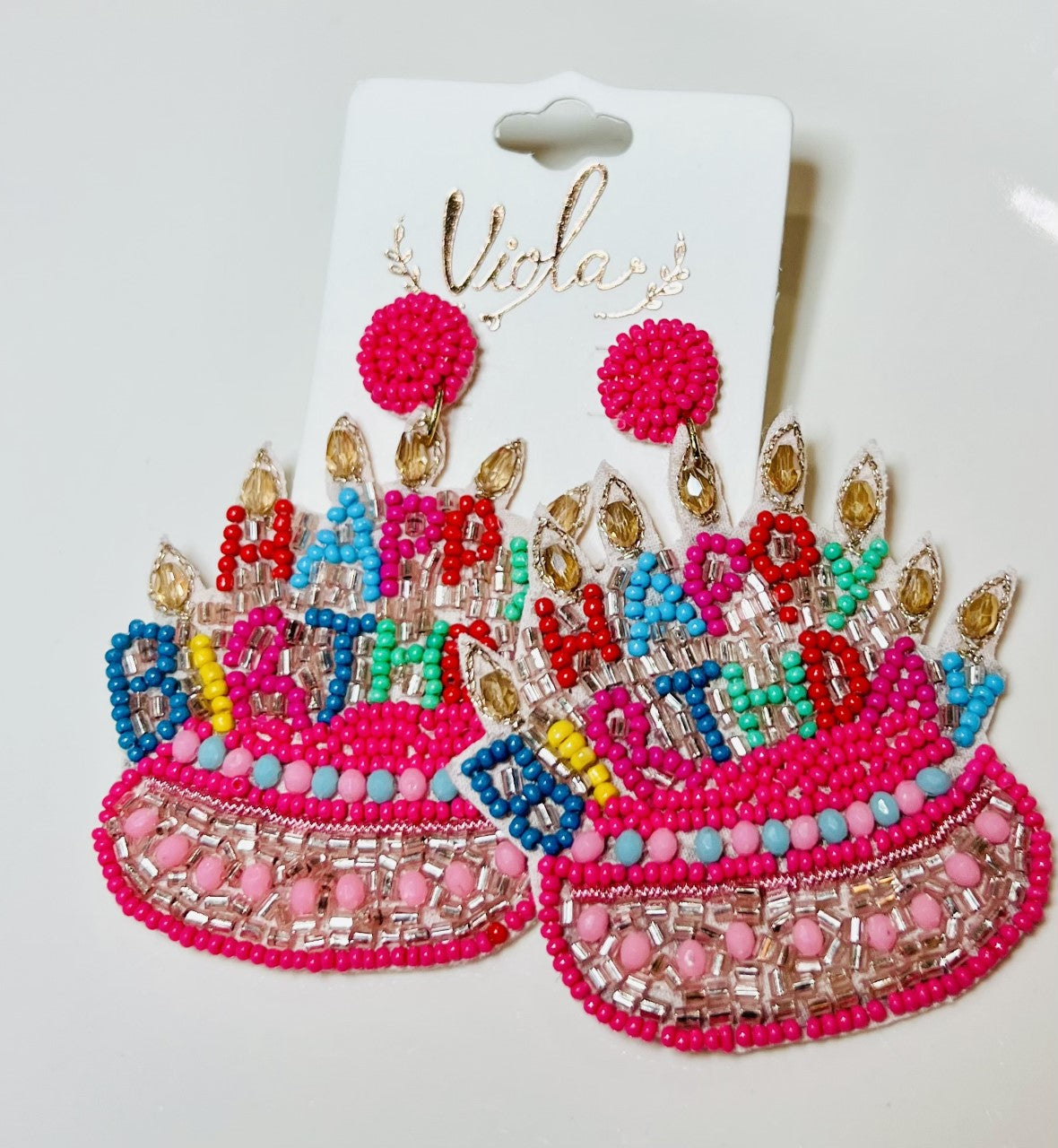 Birthday Cake Earrings