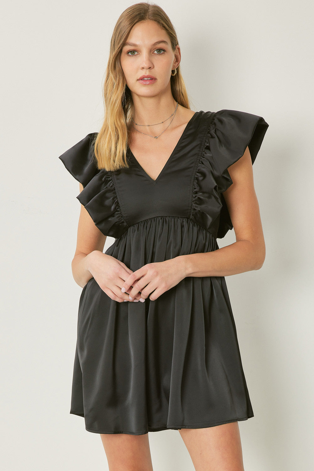 Sweet and Satin Mini Dress