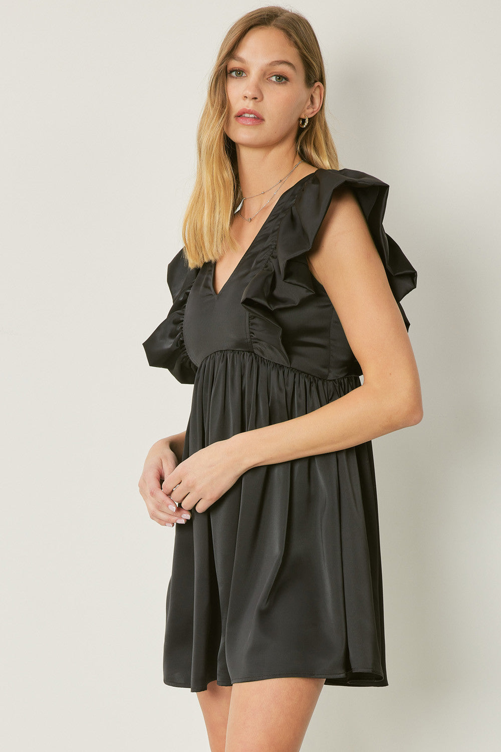 Sweet and Satin Mini Dress